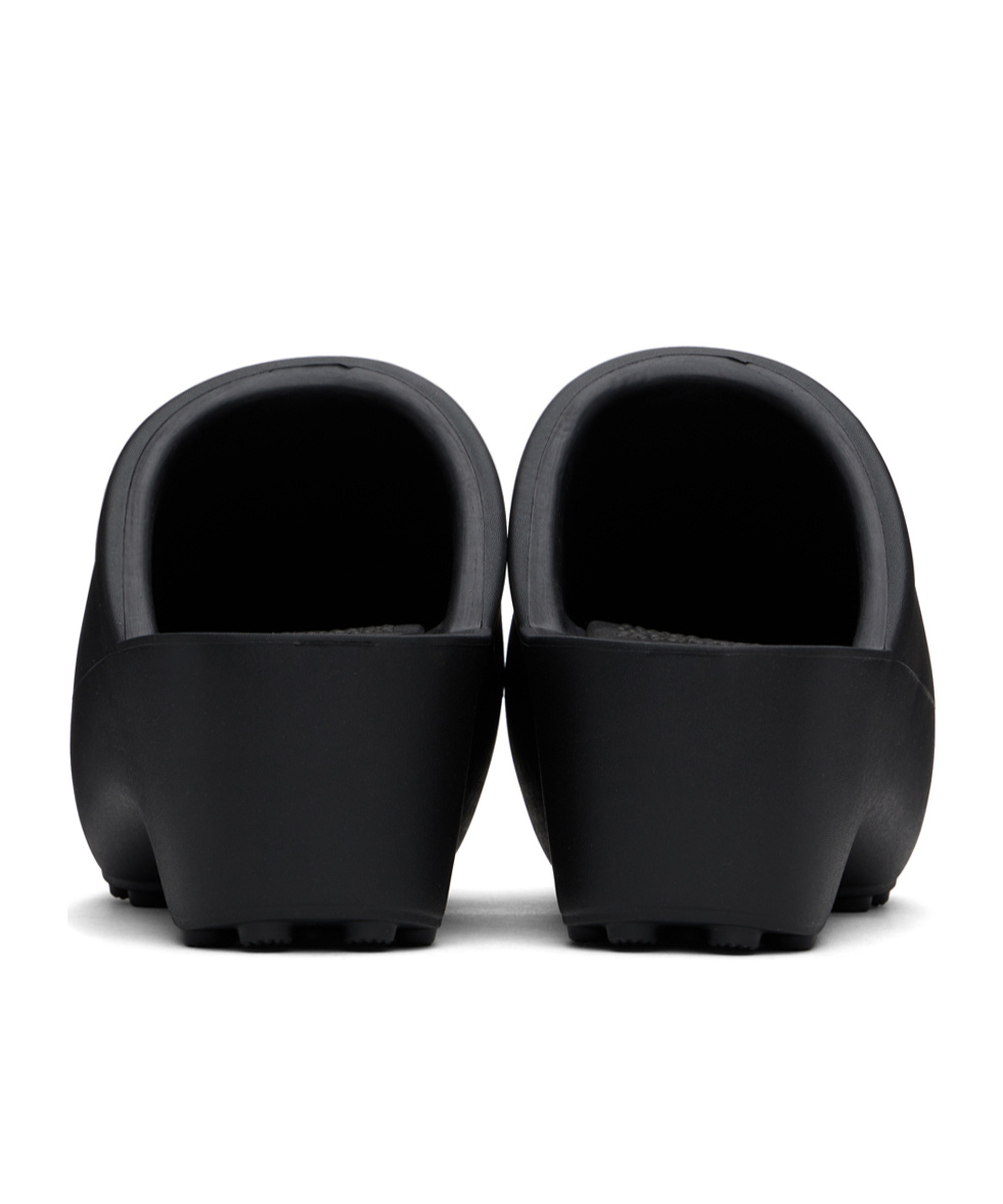 Praying Platform Mules In Black