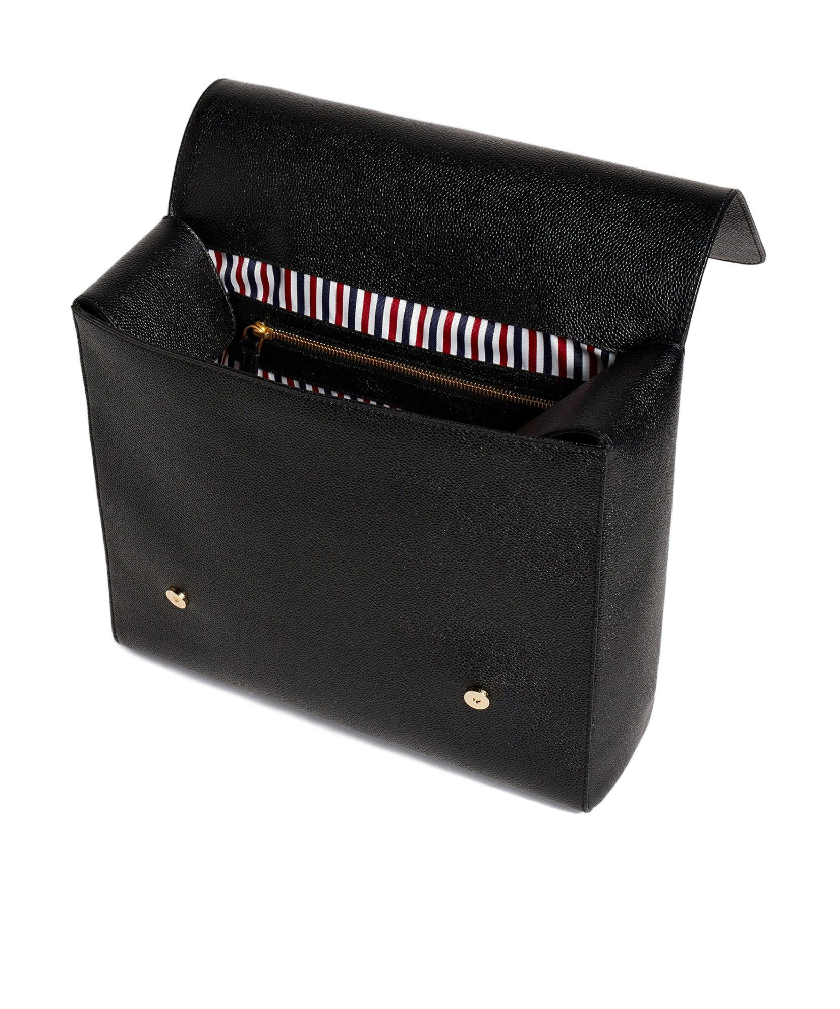 Thom Browne Rwb Structured Backpack In Black