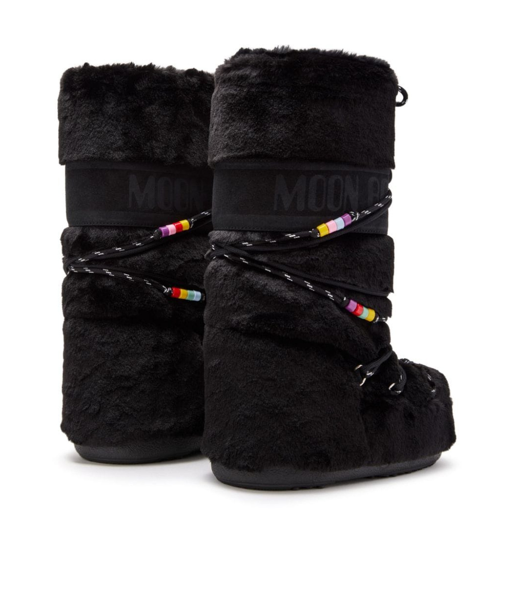 Moon Boot Icon Bead-detailing Boots In Black
