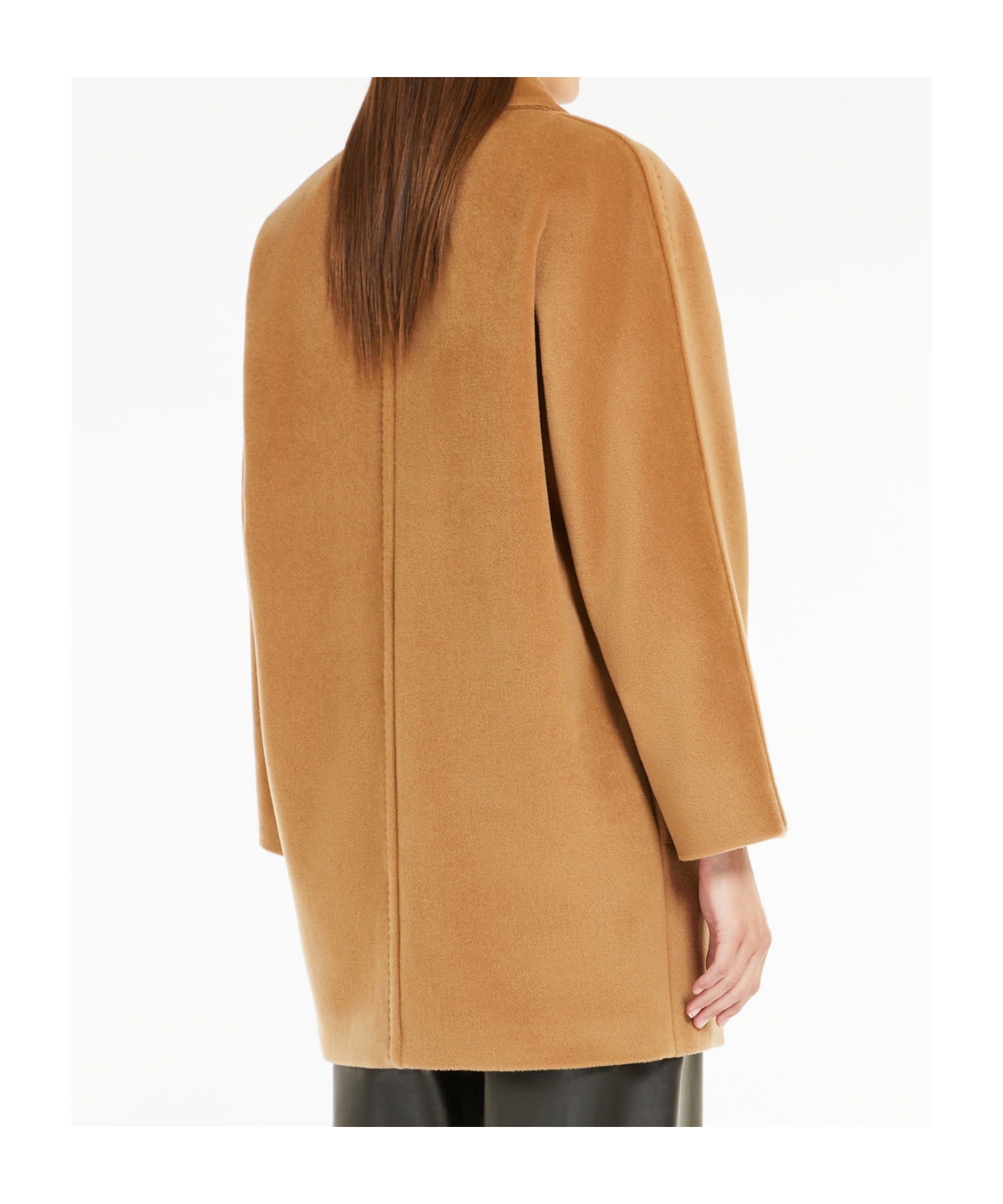 Max Mara Double-breasted Wool Coat In Brown