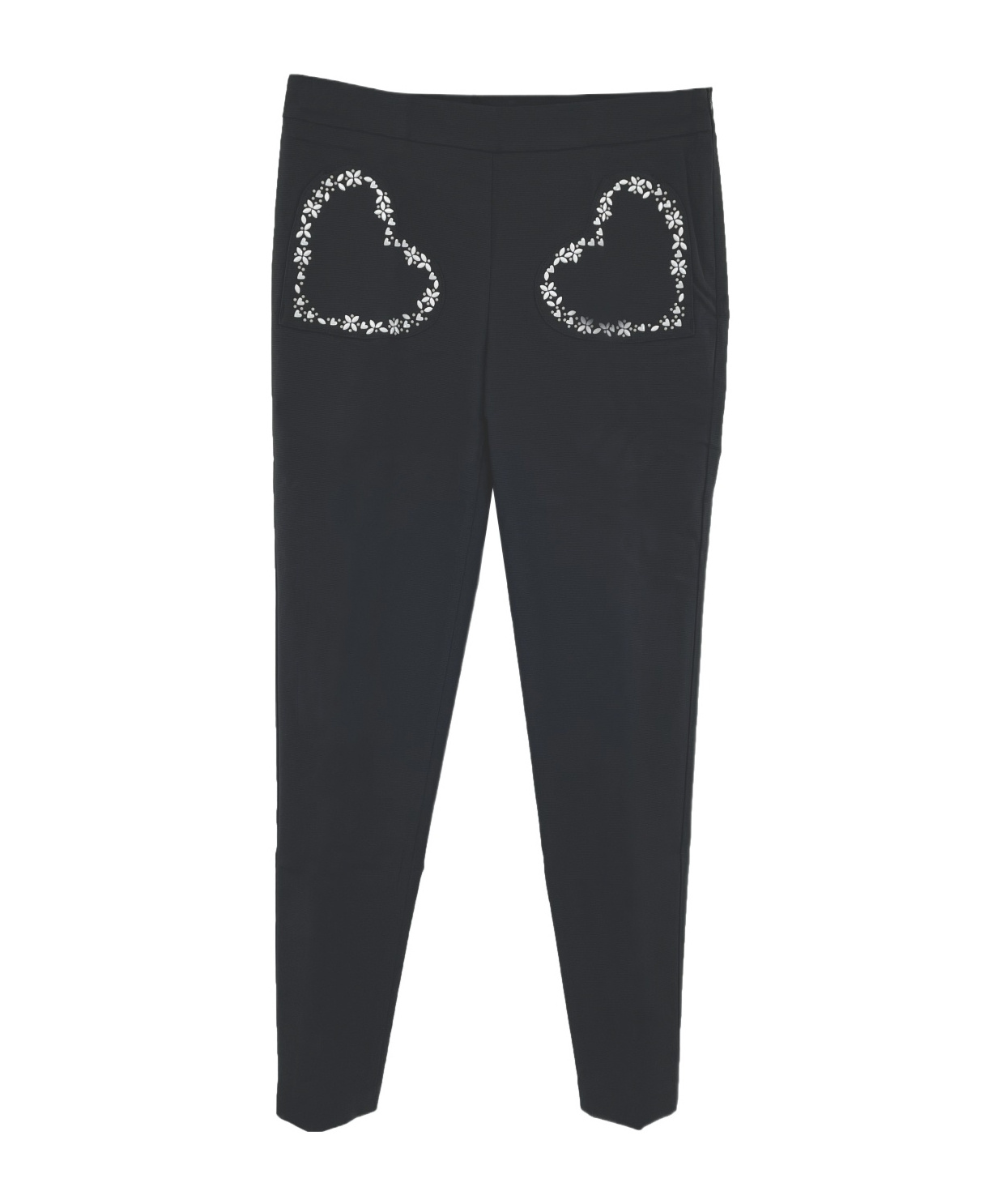 MOSCHINO HEART-SHAPED BAG CASUAL PANTS