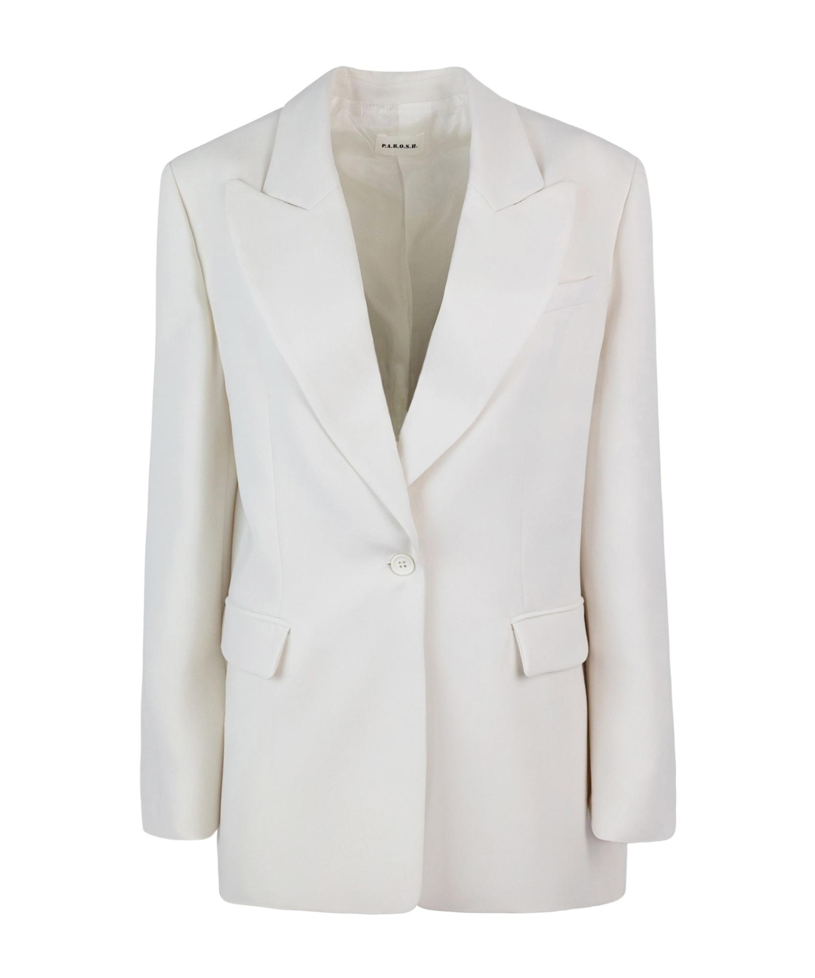 P.A.R.O.S.H DOUBLE LAPEL SINGLE-BREASTED SUIT JACKET
