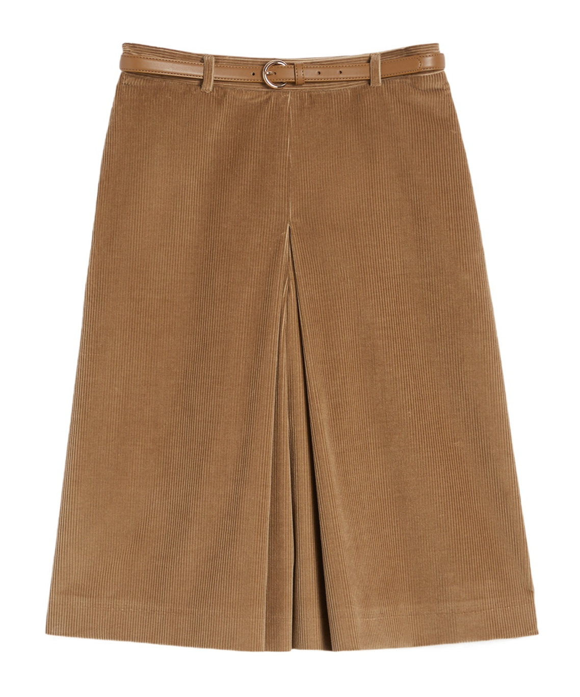 Max Mara Belt Loop Skirt In Brown