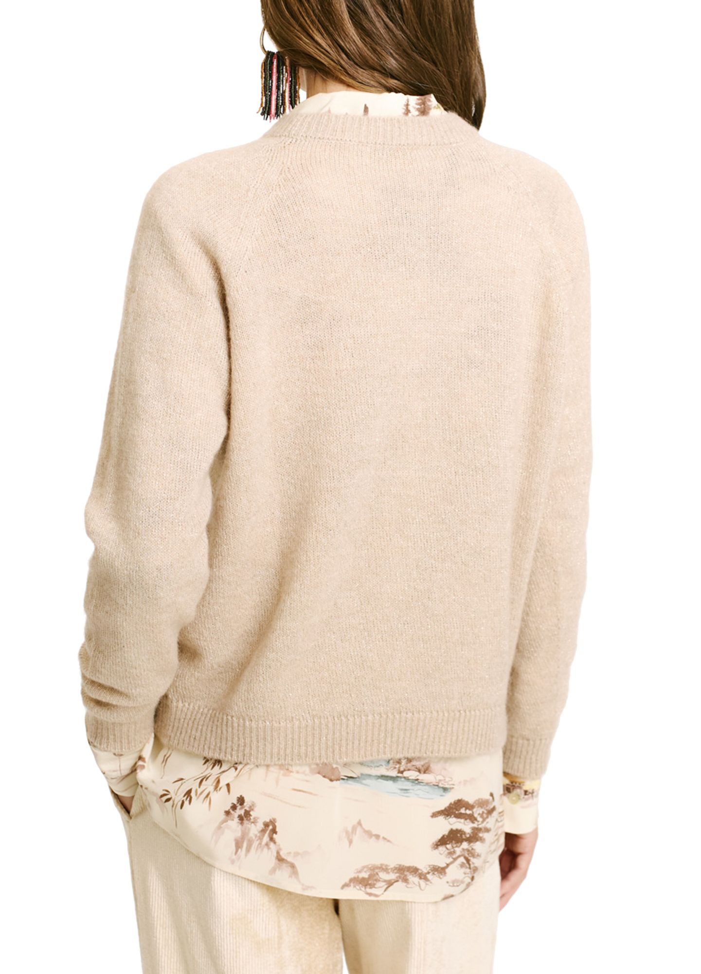 Shop Momoní Kyo Round Neck Sweater In Nude