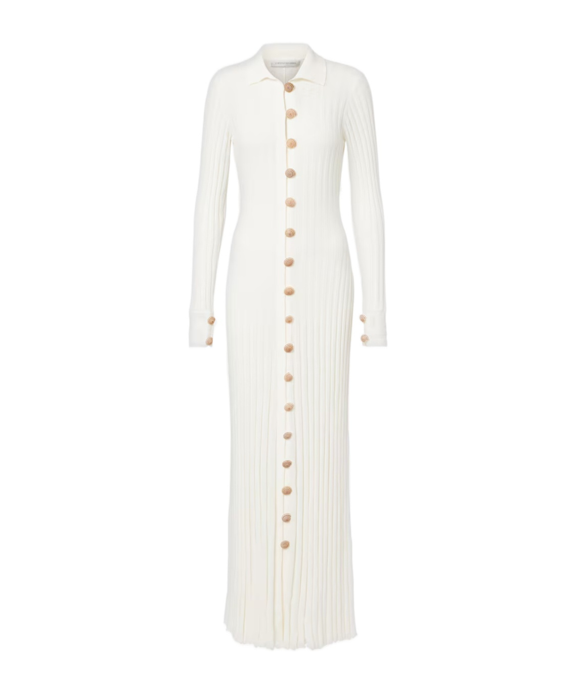 Christopher Esber Sundial Shell Cotton-blend Maxi Dress In White