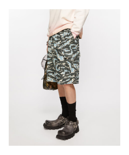 Acne Studios Printed Shorts In Black