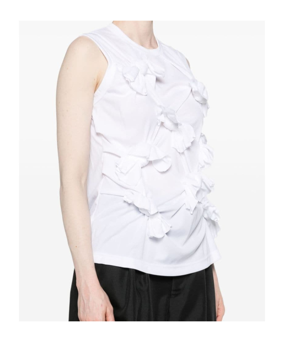 Shop Comme Des Garçons Knot-detailed Jersey Tank Top