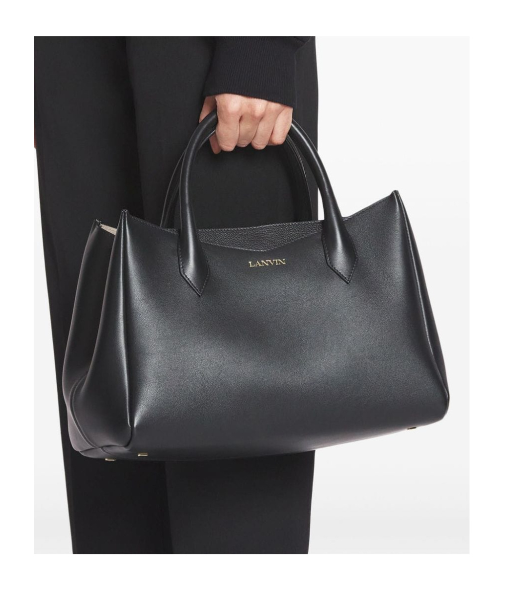 Shop Lanvin Double Handle Shoulder Bag