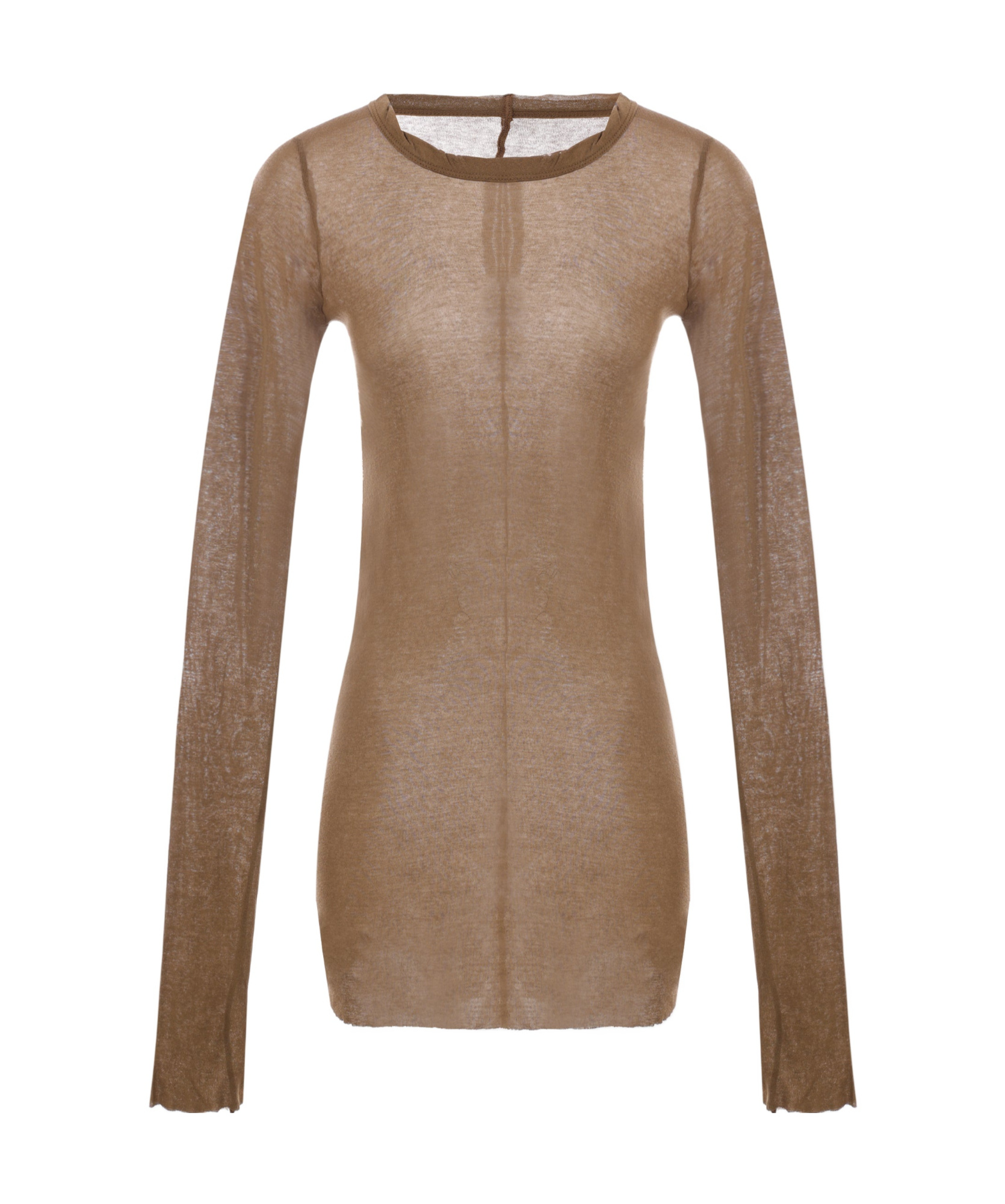 Rick Owens Long-sleeved T-shirt In Brown