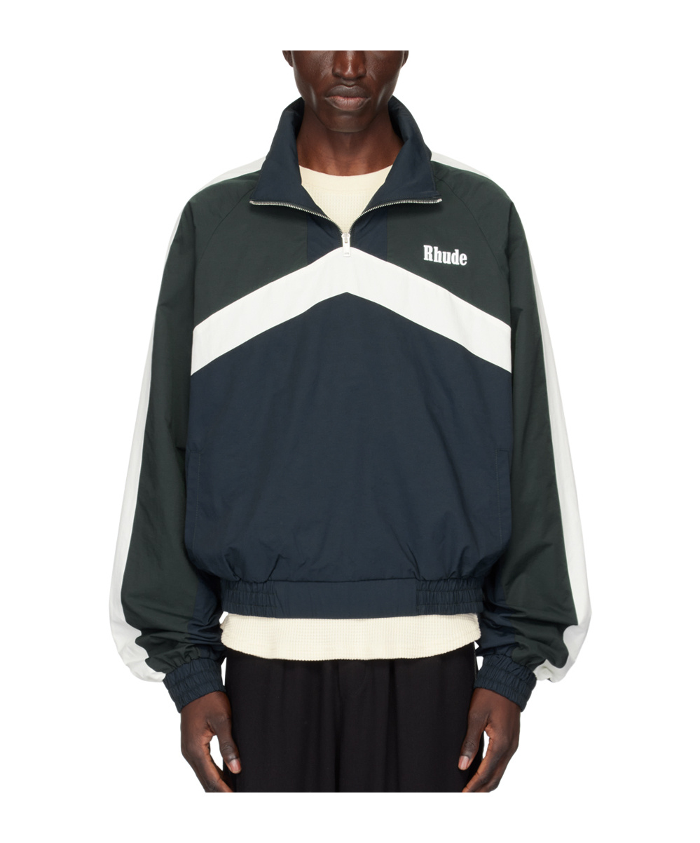 Rhude High Collar Cuffs Hem In Black