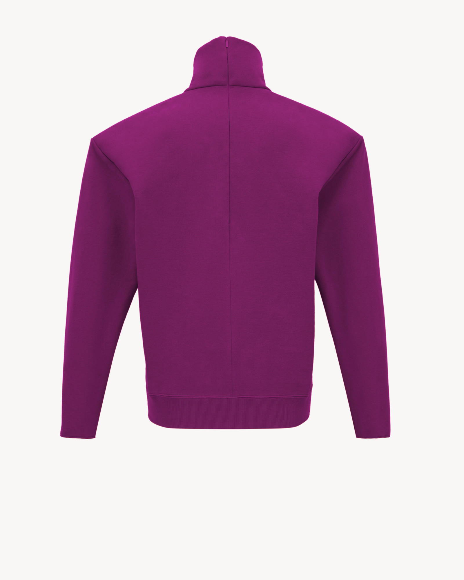 Saint Laurent Cotton Fleece Sweatshirt In Purple