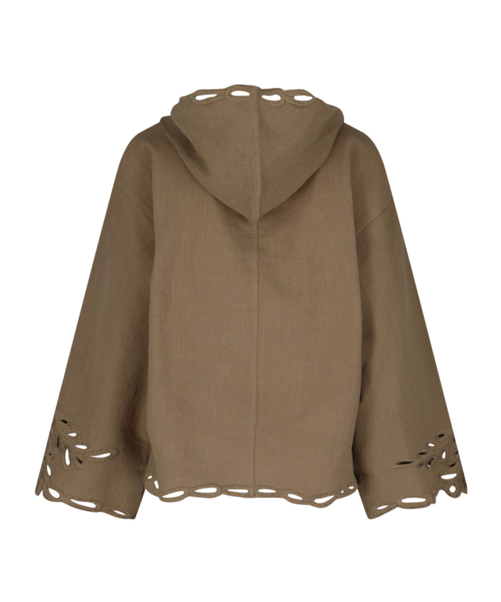 Isabel Marant Étoile Long Sleeve Hoodies In Brown