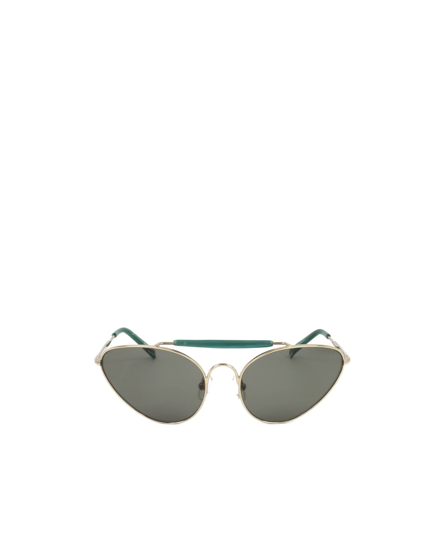 Dries Van Noten Linda Farrow X  Pilot Frame Sunglasses In Gray