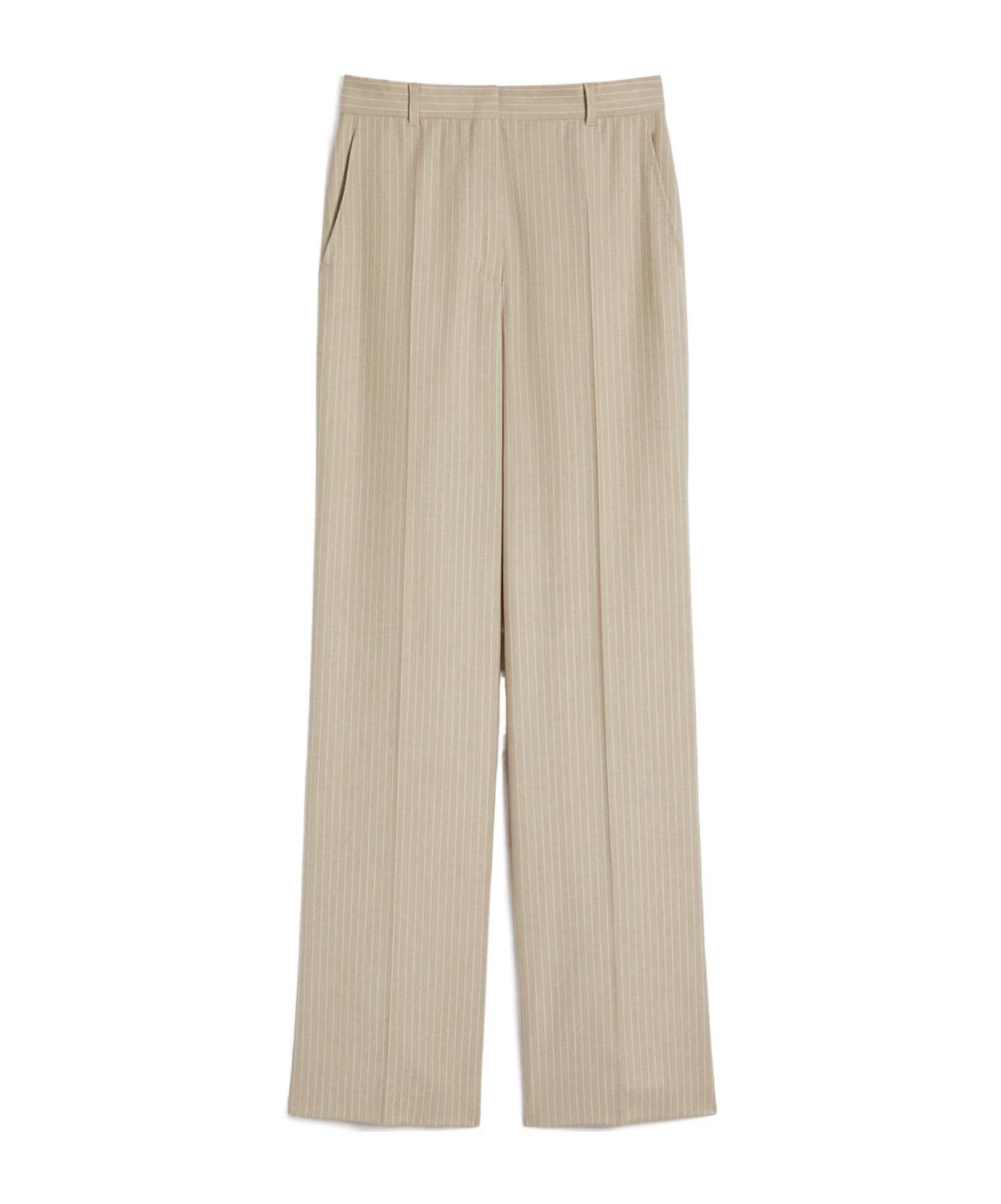 Max Mara Patterned Wool Trousers In Brown