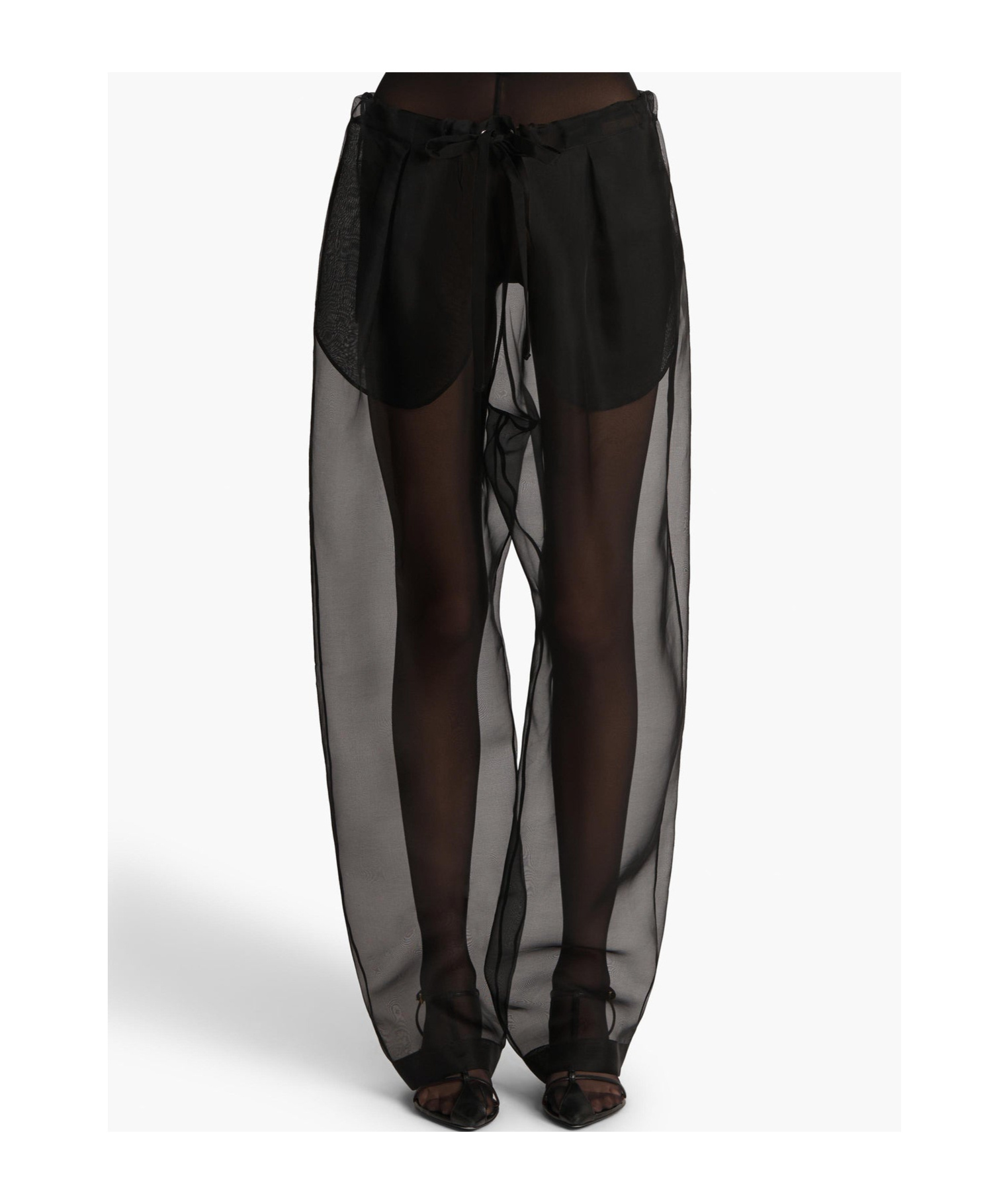 Shop Khaite Silk Trousers In Black