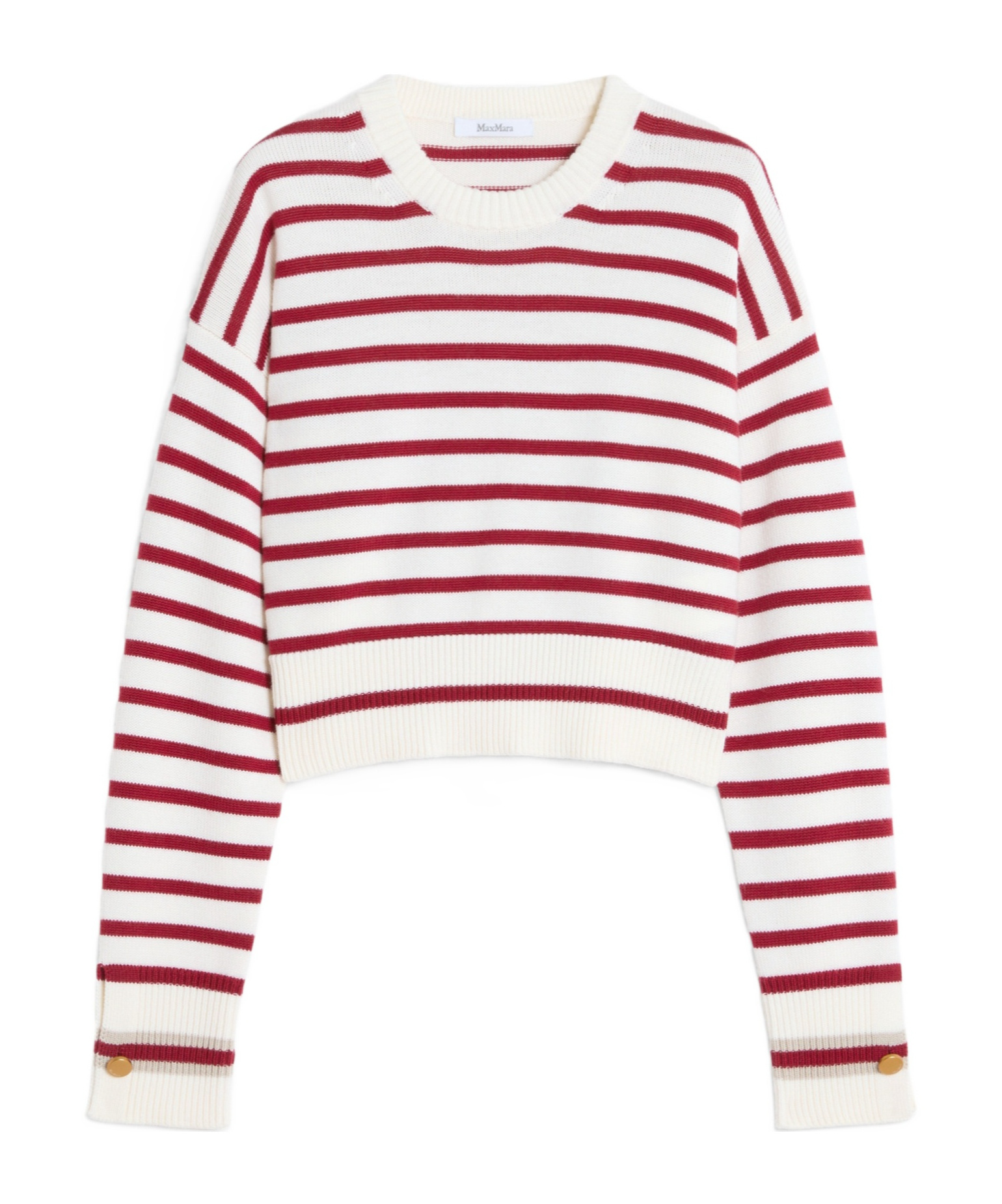 MAX MARA CROPPED WOOL JUMPER