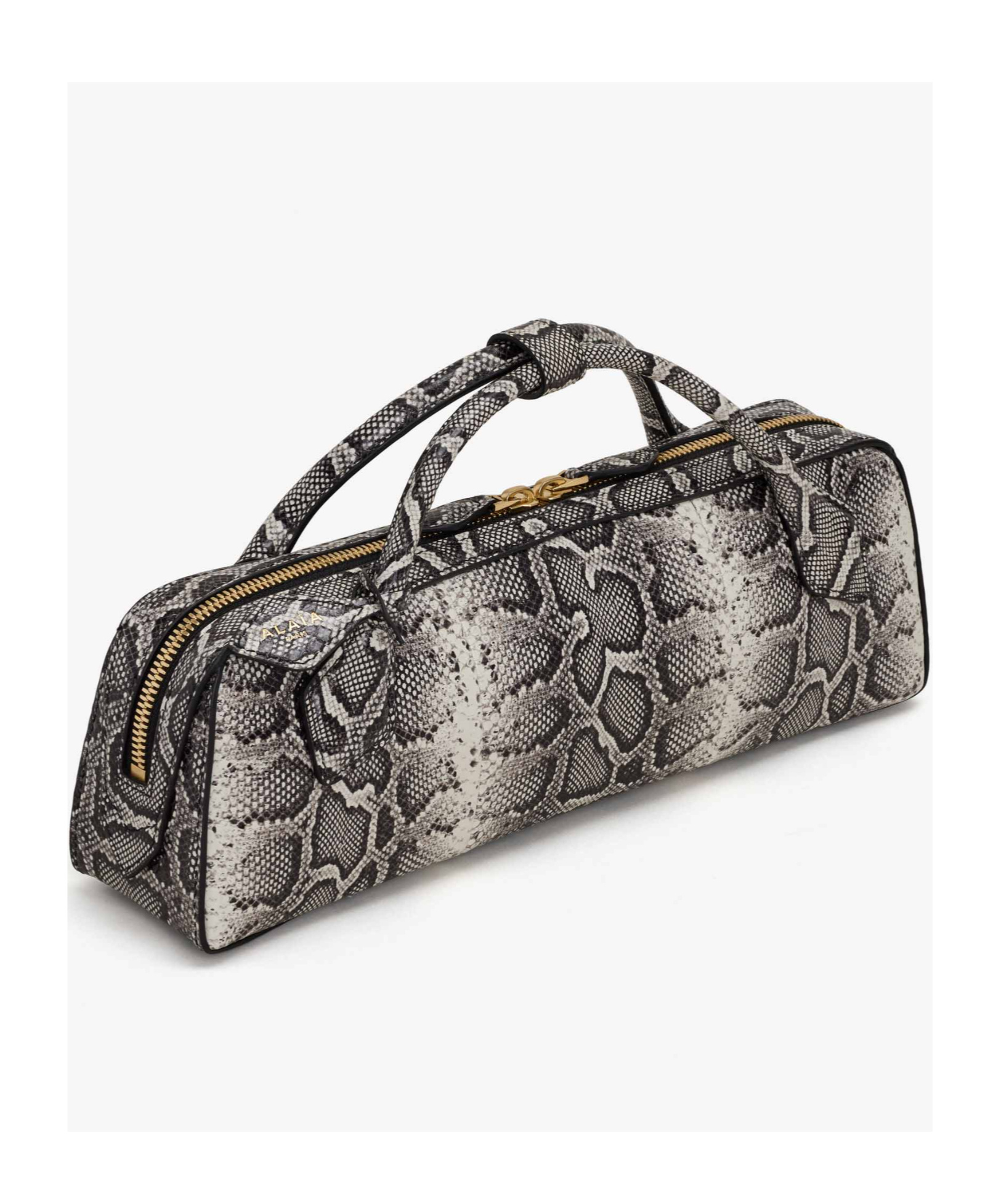 Alaïa Le Teckel Clutch In Ayers Leather In Black