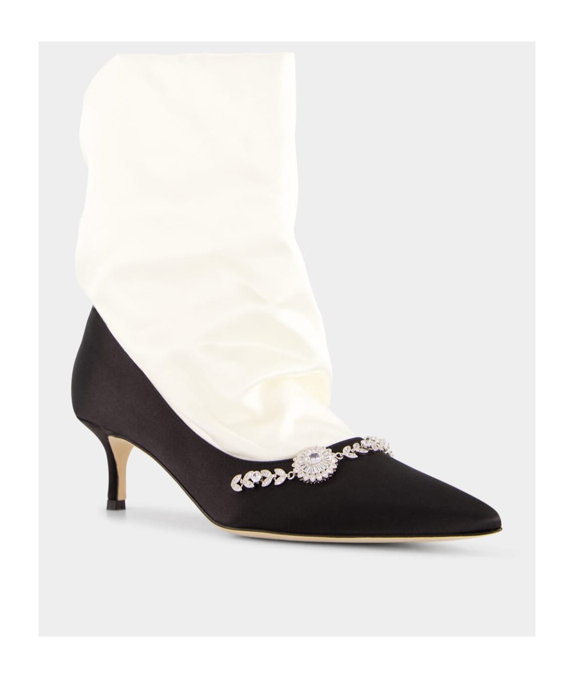 Manolo Blahnik Woman Black&white Pumps In White