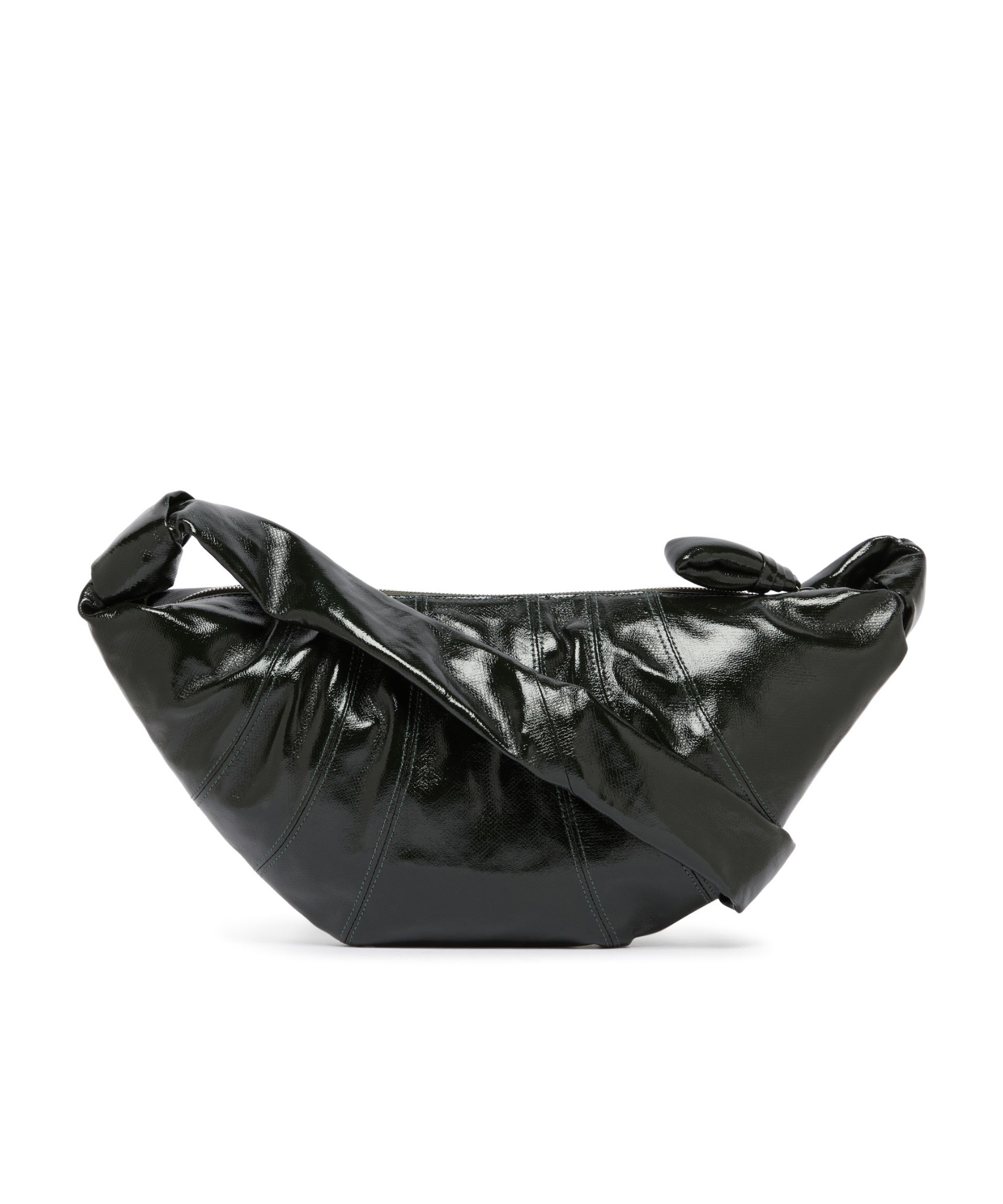 Lemaire Medium Croissant Croissant Horn Shoulder Bag In Black
