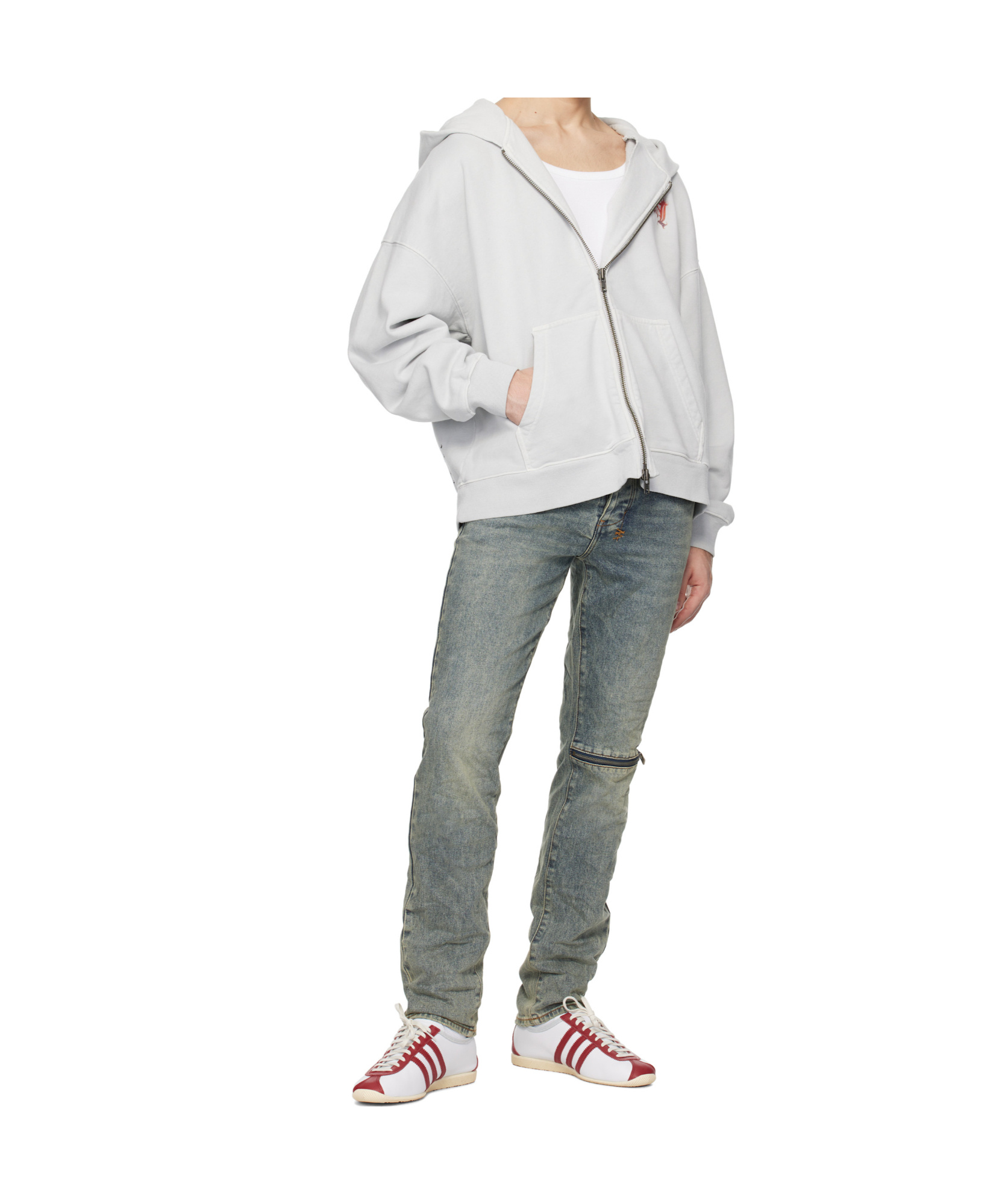 Shop Ksubi Jeans With Belt Loops In Gray