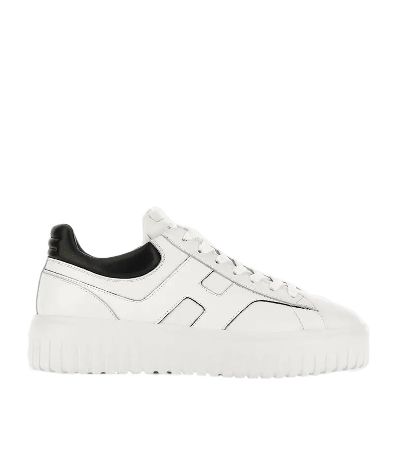 Hogan H-stripes Platform Sneakers In White