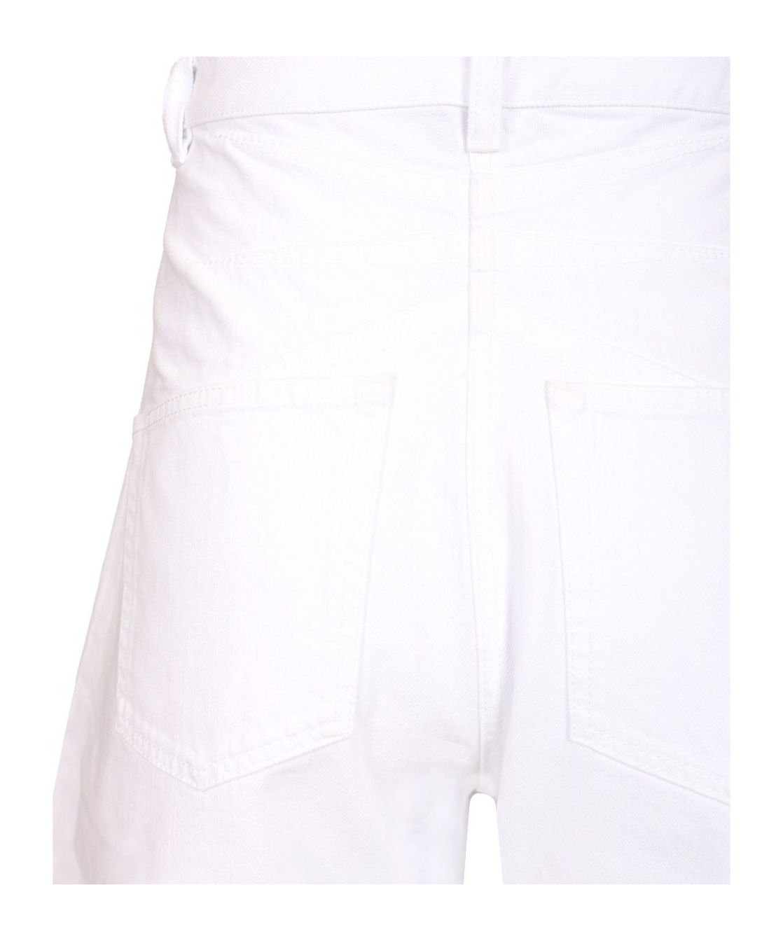 Alaïa Womens Blanc High-rise Wide-leg Denim Jeans In White