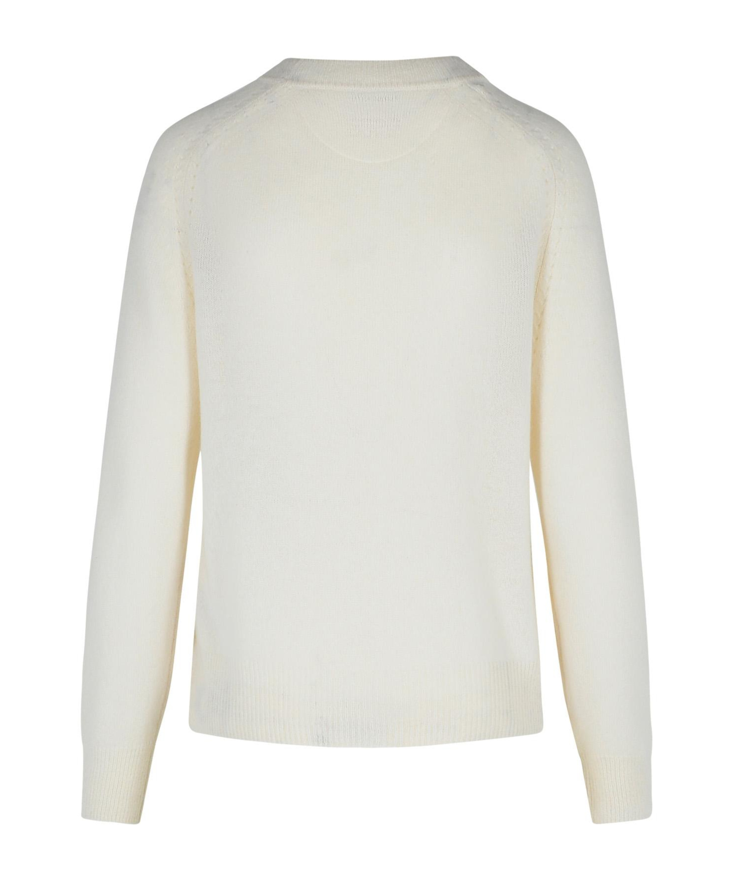 Purotatto Long-sleeved Sweater In White