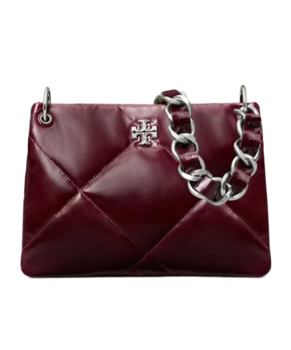 Tory Burch Small Kira Diamond Quilt Distressed Shoulder Bag