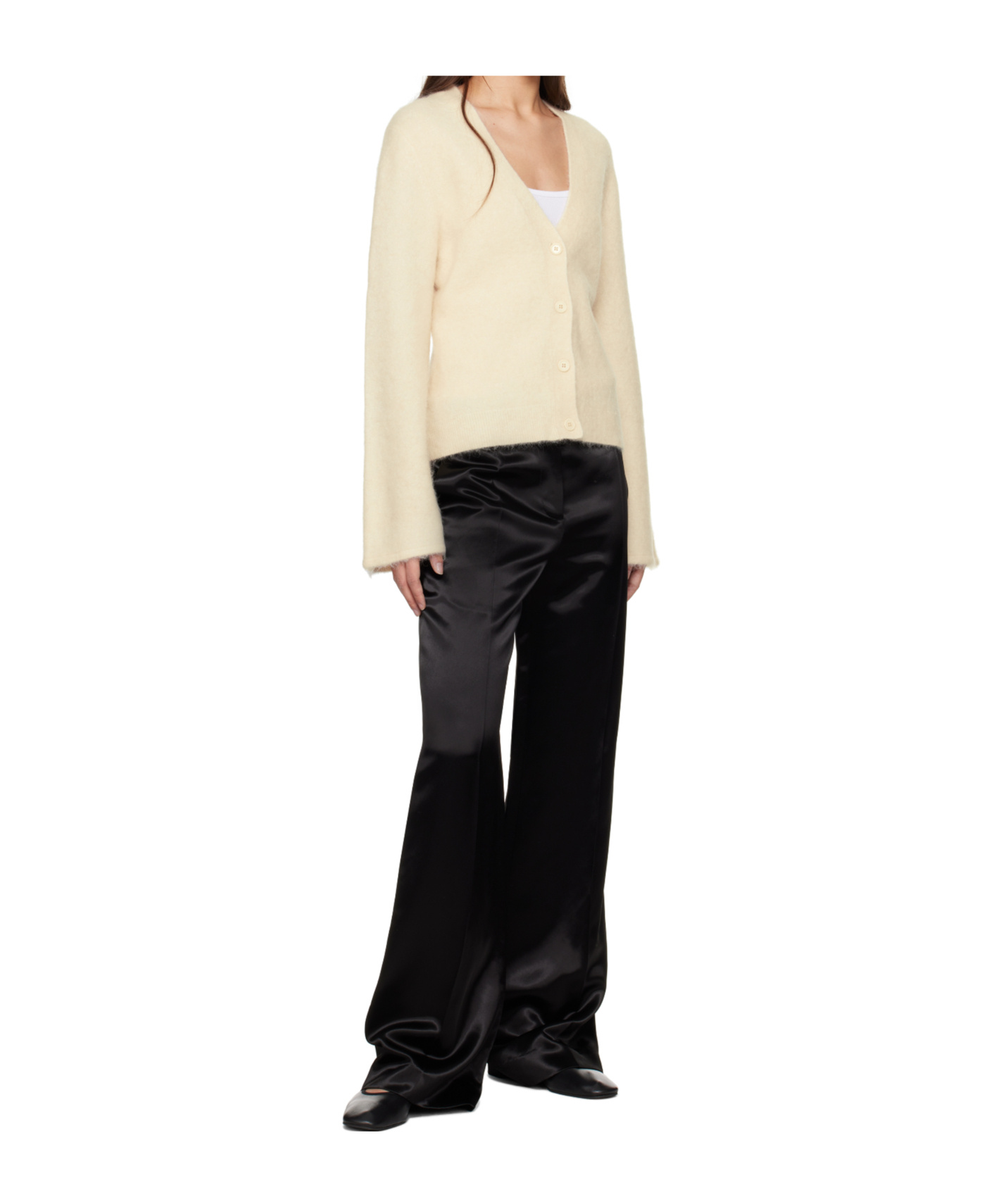 Filippa K Off-white Fluffy Cardigan In Neutral