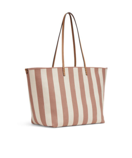 Fendi Beige Roll Large Reversible Shopper Bag Women In Nude