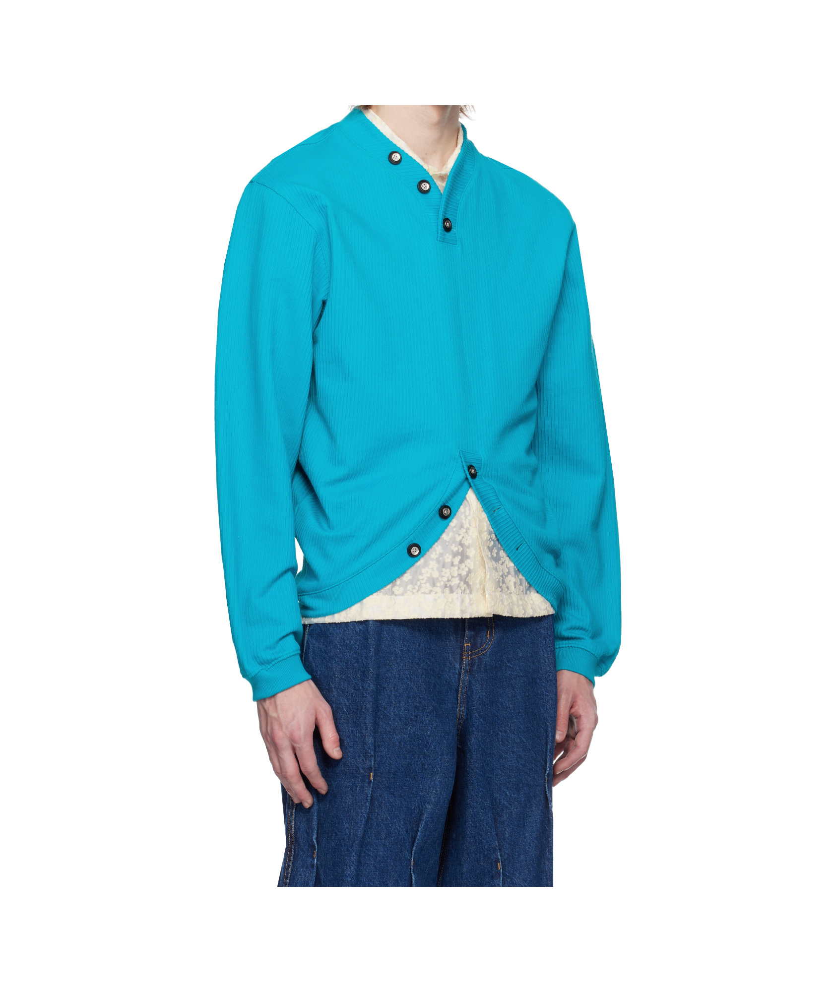 Ader Error Blue Product. 33 Sweatshirt In Turquoise