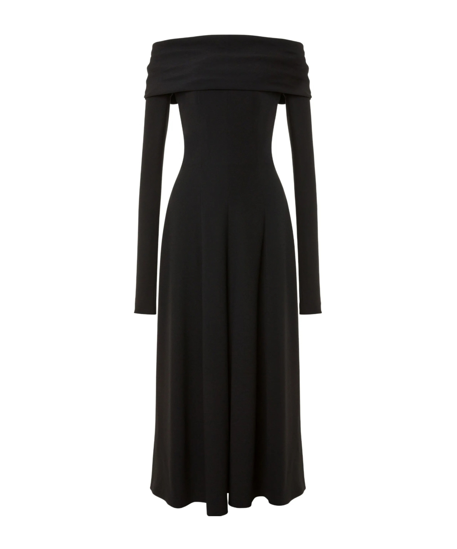 Alberta Ferretti Off-the-shoulder Evening Dress In Black