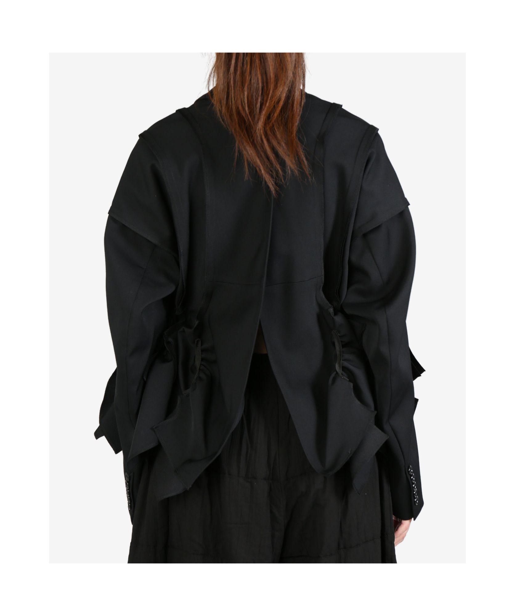 COMME DES GARÇONS PLEATED LAPEL CASUAL JACKET 