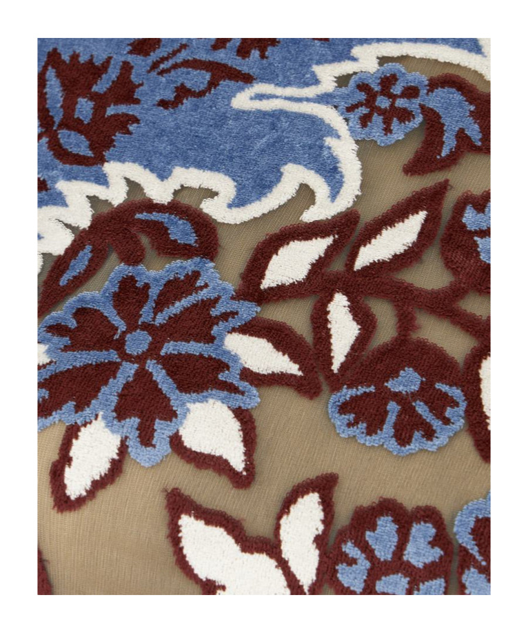 Etro Multicolor Long Sleeve Top With Paisley Motif In Multicolor
