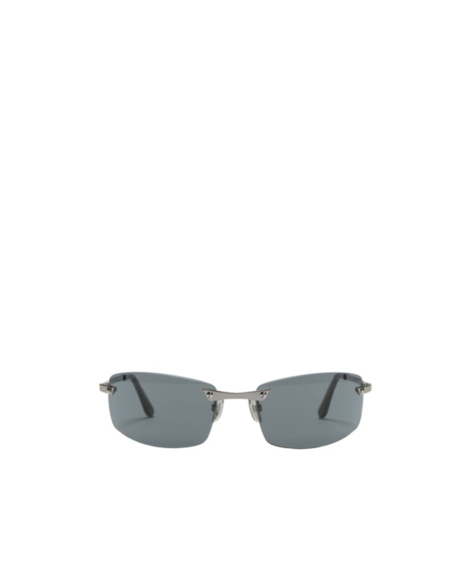 Acne Studios Rimless Sunglasses In Gray