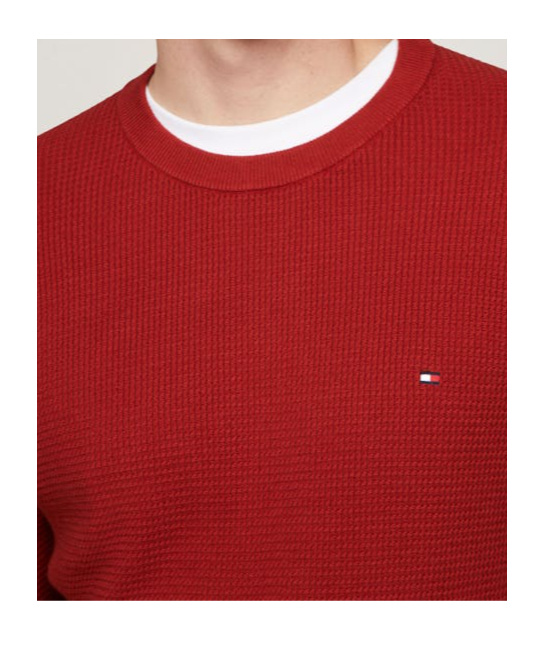 Tommy Hilfiger Long-sleeved Sweater In Red