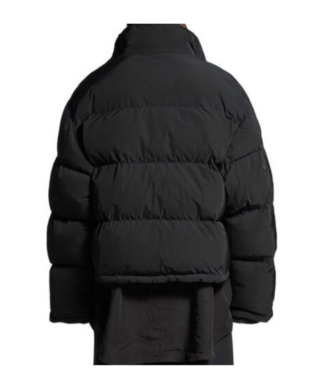 Balenciaga Loop Sports Icon Reversible Puffer Jacket In Black