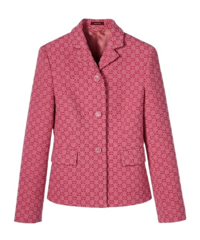 Gucci Gg Cotton Bouclé Jacket In Pink