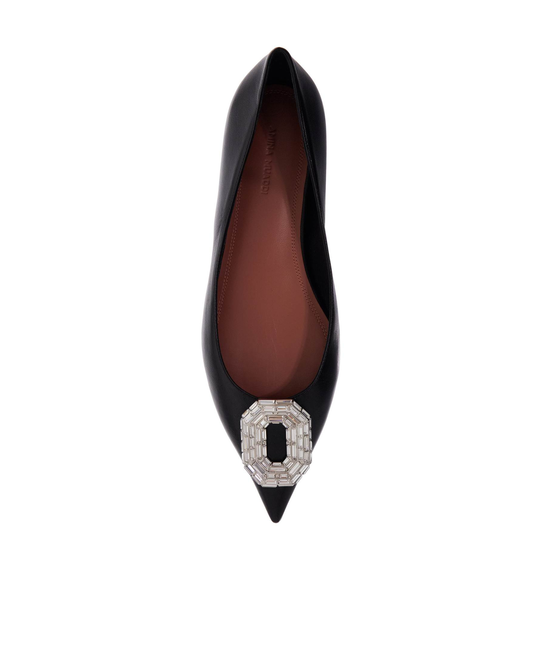 AMINA MUADDI POINTED BALLET SHOES