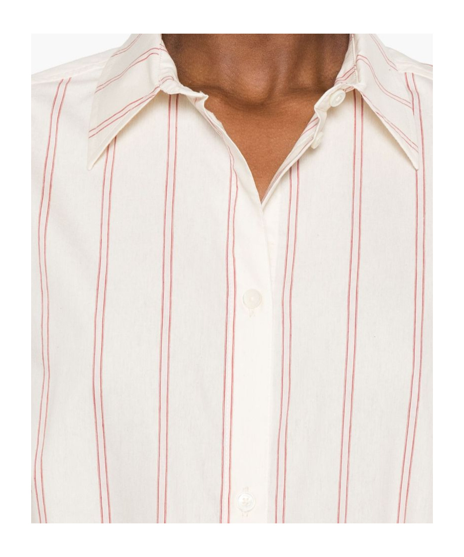 Totême Toteme Striped Cotton Shirt In White