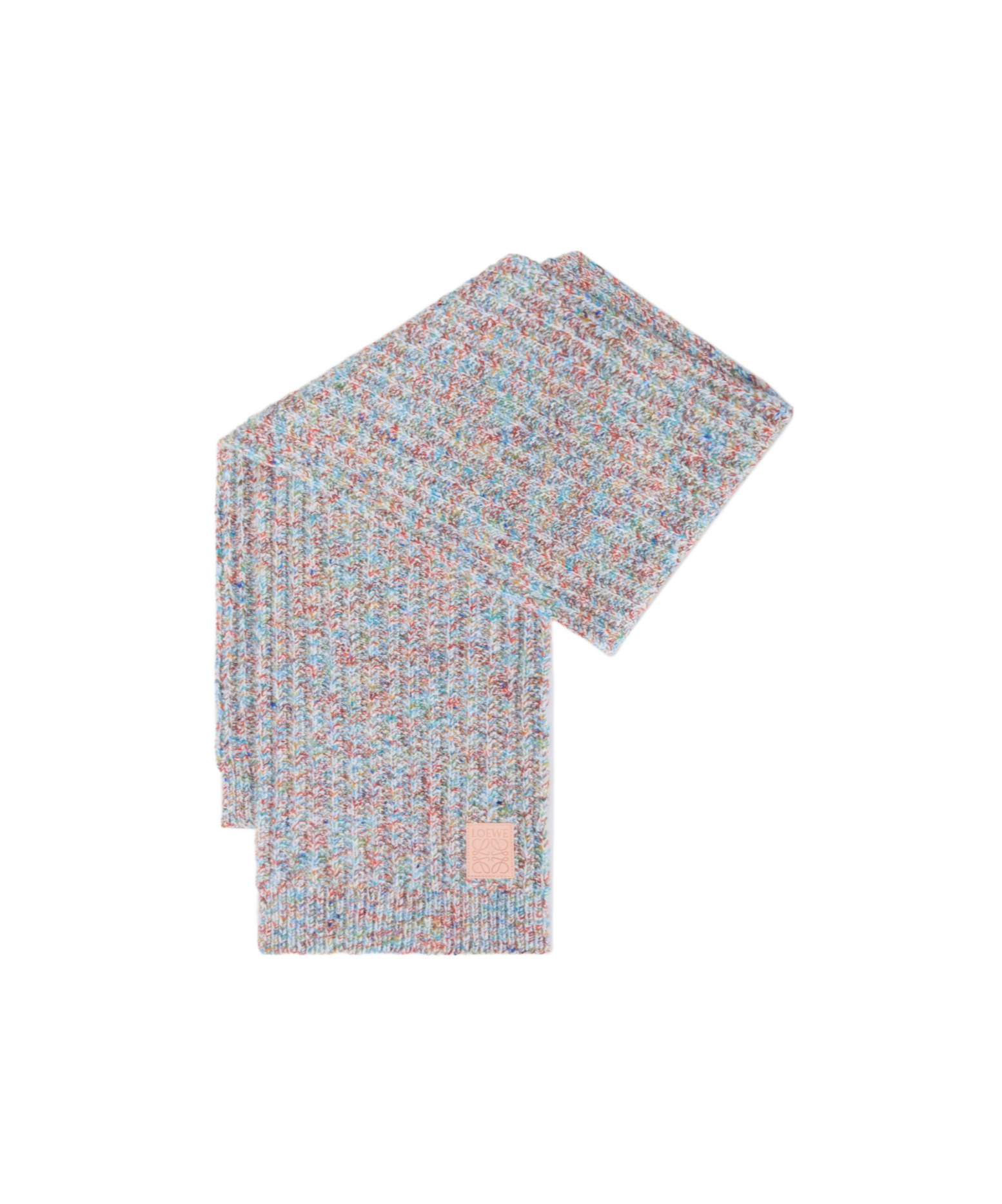 Loewe Wool And Cashmere Blend Scarf In Multi