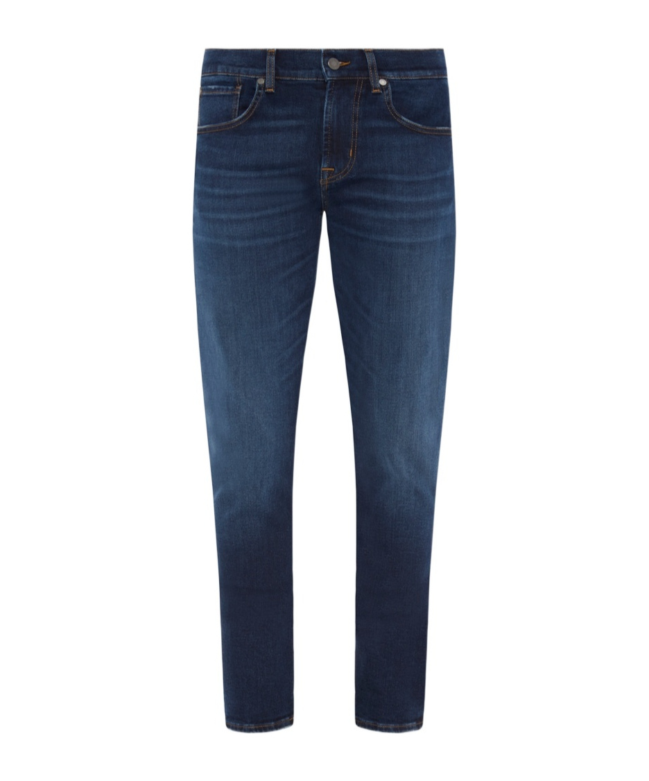 7 FOR ALL MANKIND MID-WAIST DENIM PANTS