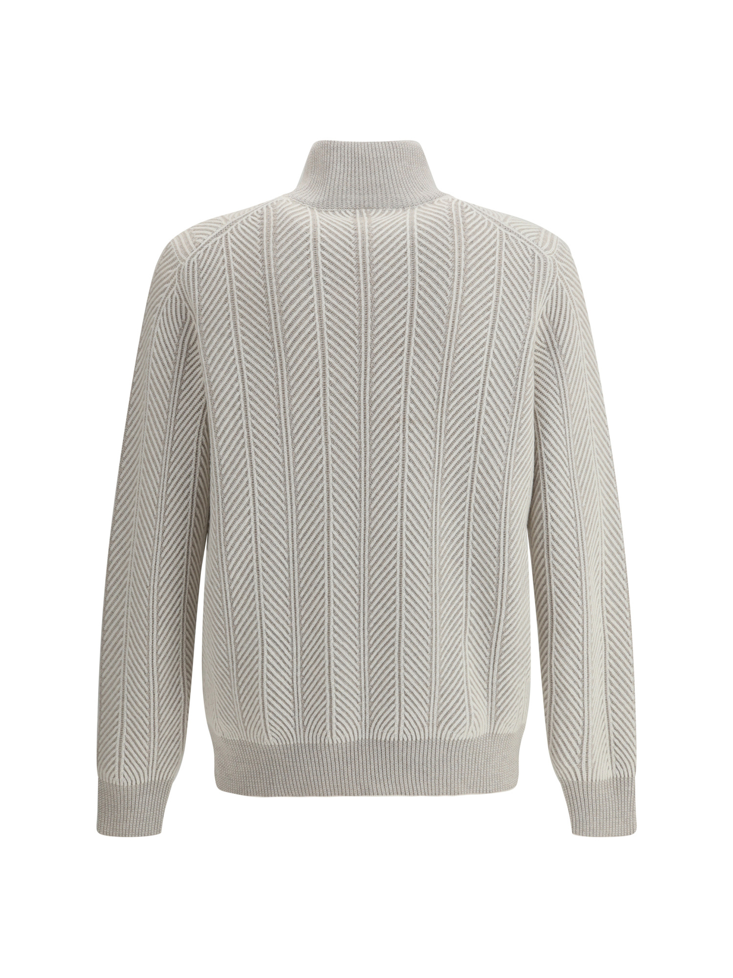 Brunello Cucinelli Cashmere Turtleneck Sweater In Neutral
