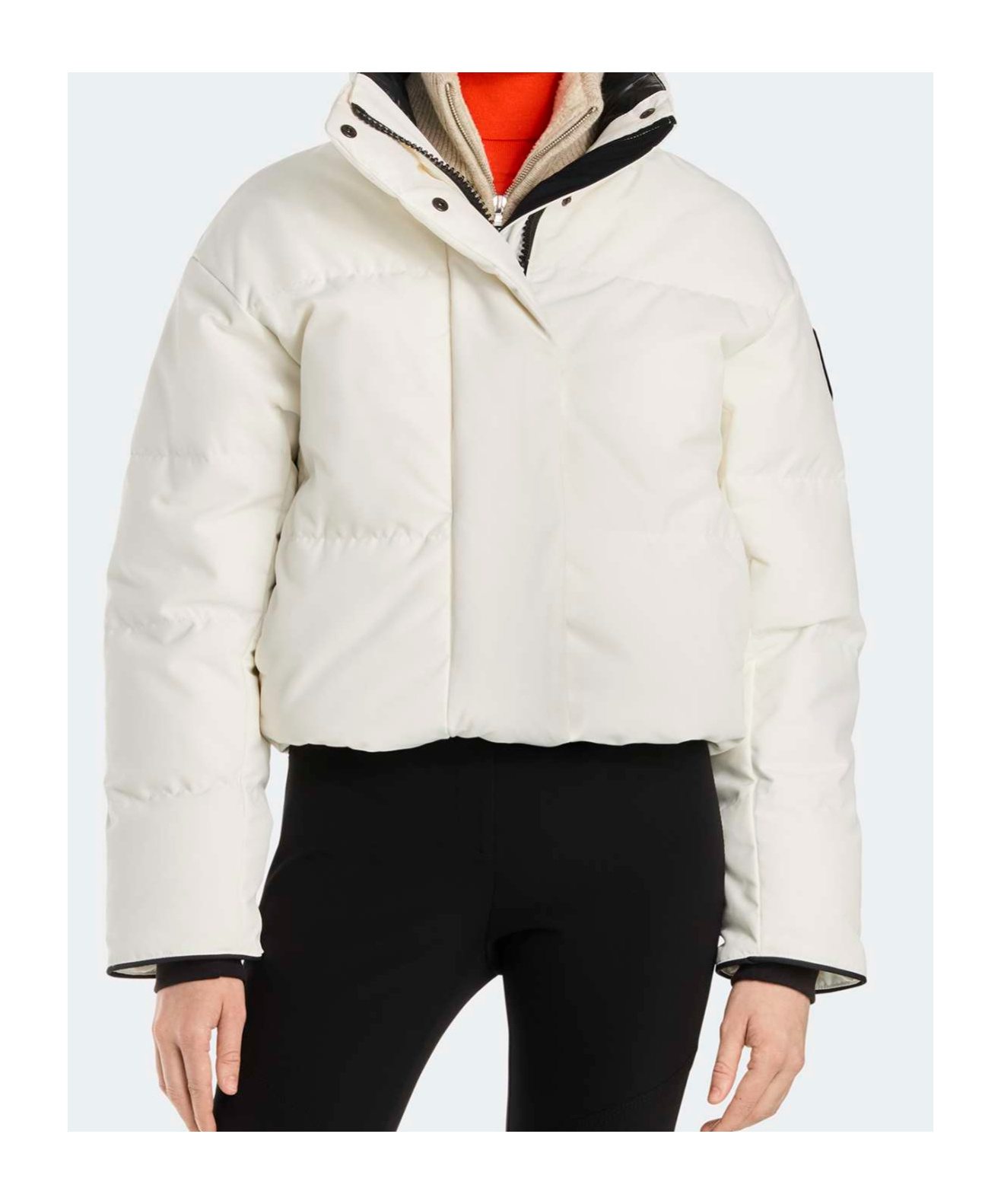 Canada Goose Grandview Short Puffer Jacket In White