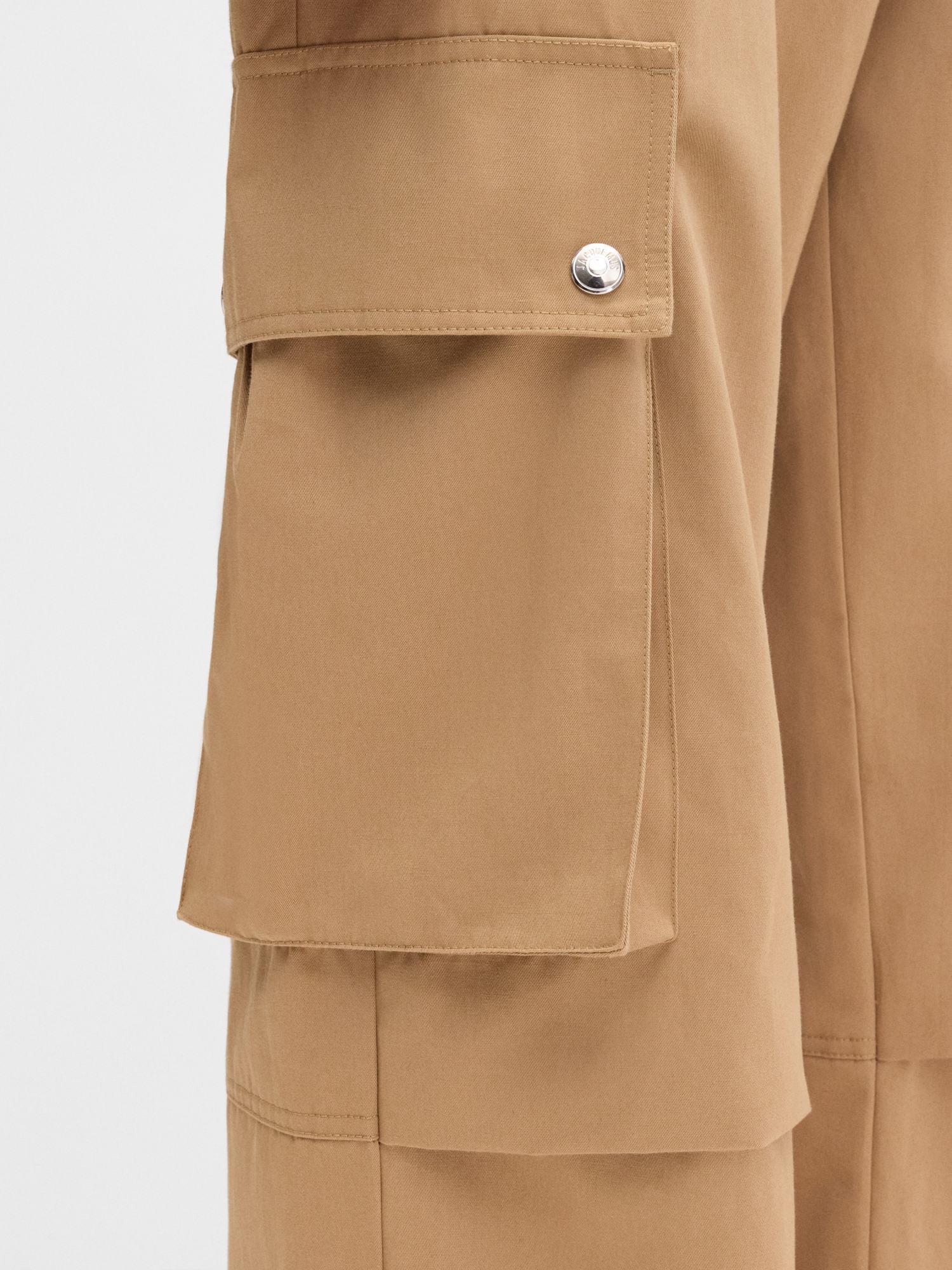 Jacquemus Cargo Pants Adjustable Cuffs In Camel-colored