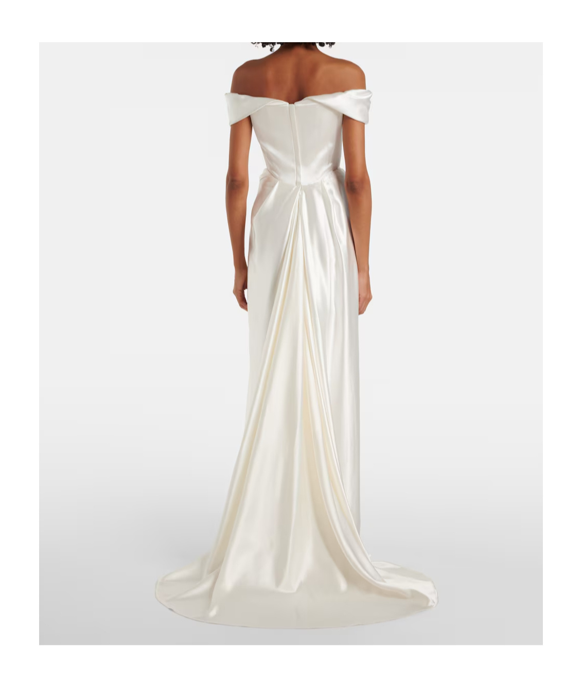 Vivienne Westwood Bridal Mabel Silk Satin Bustier Gown In White