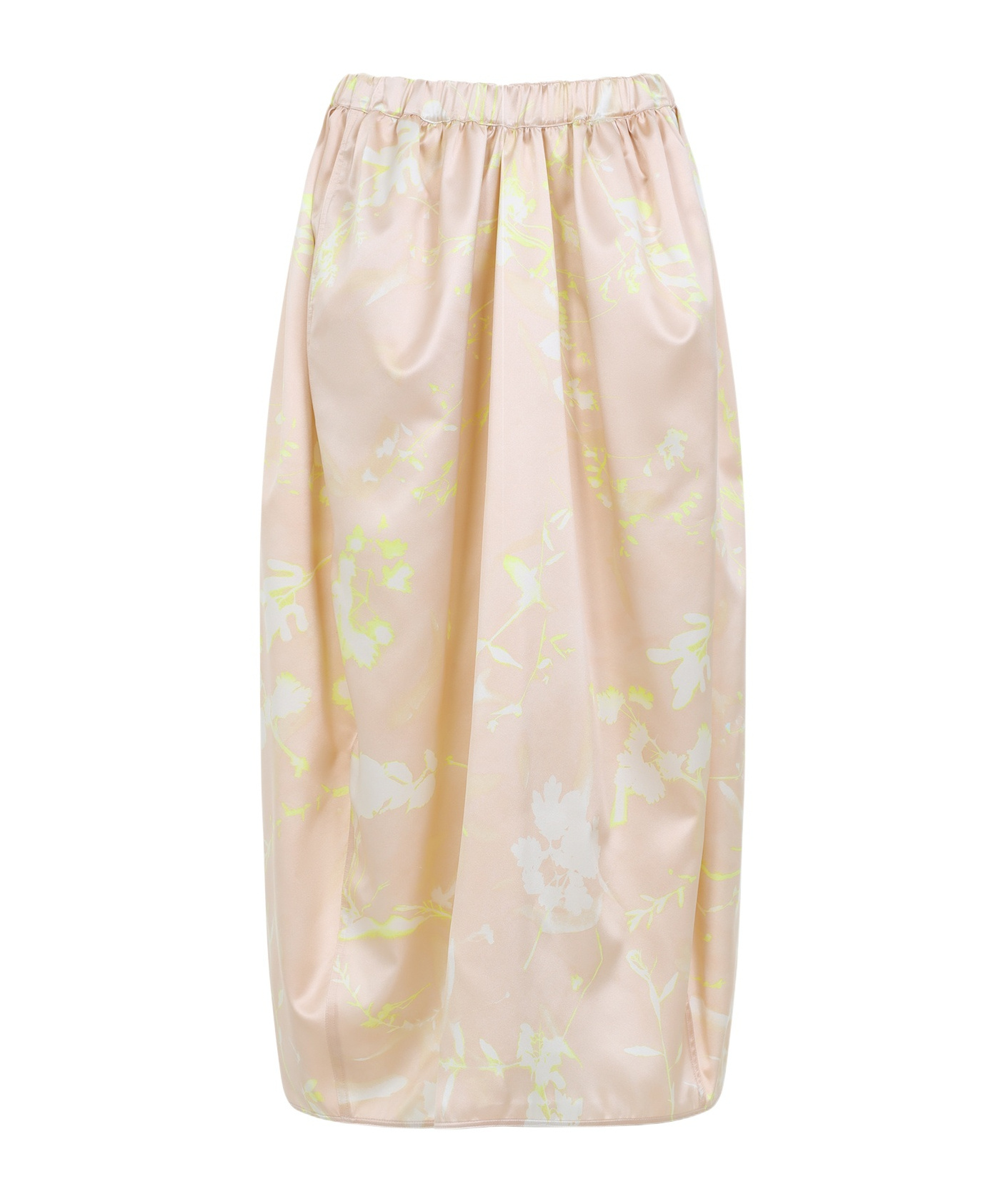 Shop Fabiana Filippi Elastic Waist Skirt In Nude