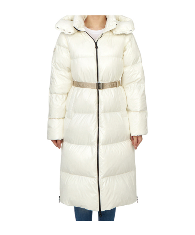 Duvetica Long-sleeved Down Jacket In White