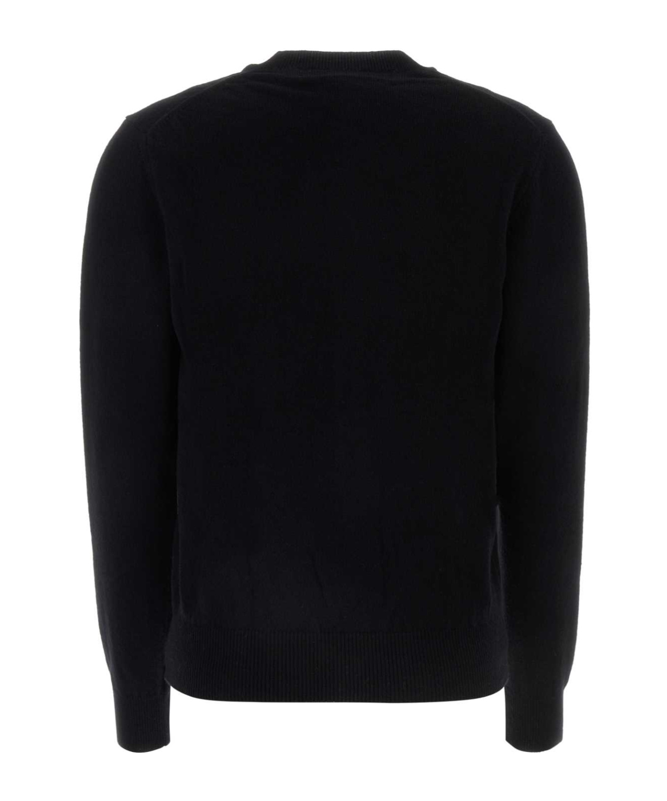 Comme Des Garçons Play Embroidered-logo Cardigan In Black