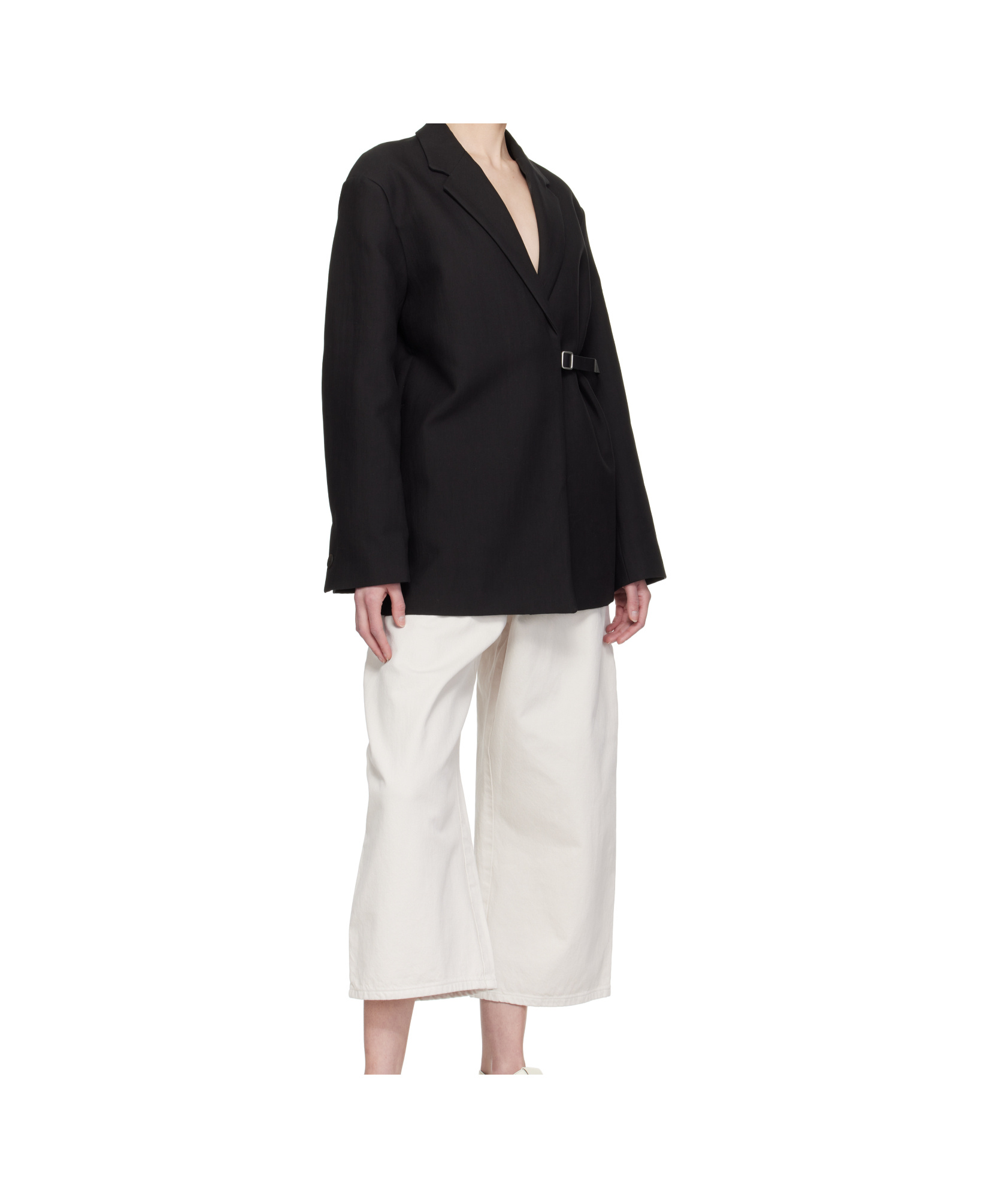 Studio Nicholson Black Silas Blazer In Black